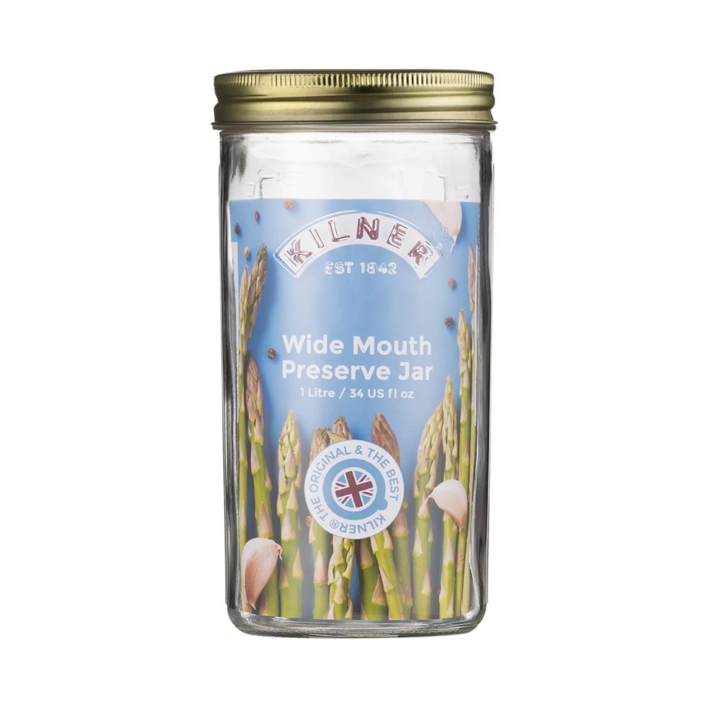 Kilner Wide Mouth Preserve Jar 1 Litre