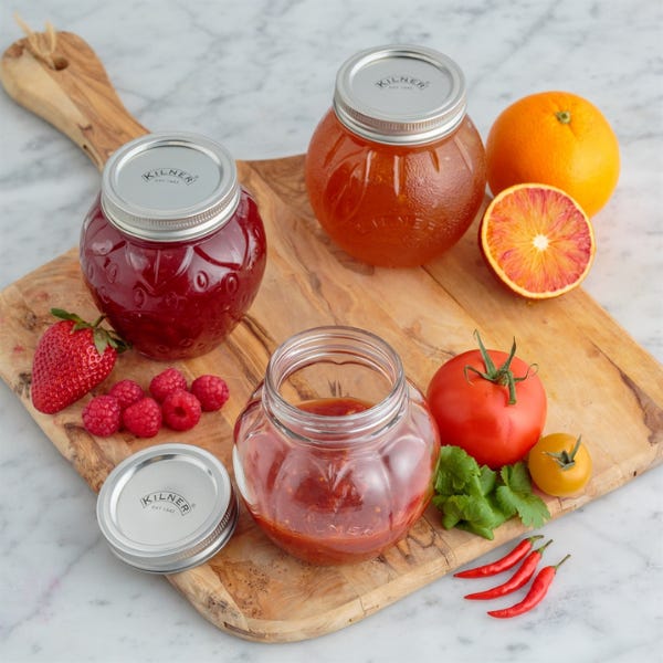 Kilner Orange Fruit Preserve Jar 0.4 Litre